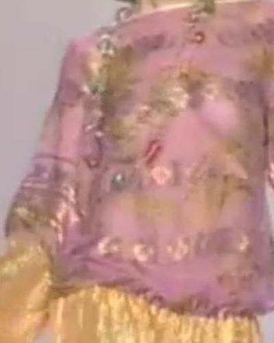 Anzhelika Varum In A Trasparent Dress