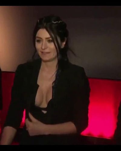Deniz Cakir Sexy Cleavage Video