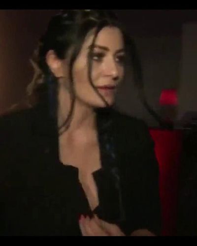 Deniz Cakir Sexy Cleavage Video