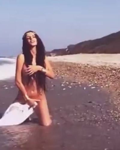 Elif Çelik seksi ifşa fotoğrafı 9 — Elif Çelik Sexy Photoshoot On The Beach (2022)
