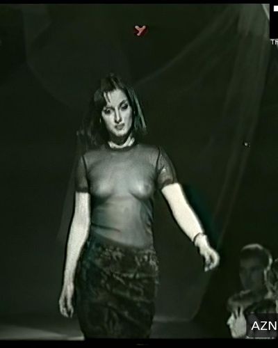 Tina Kandelaki Sexy Showing Off Her Hot Tits During A Fashion Show